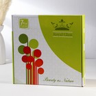 Набор столовый «Маки», 7 предметов: 30×30 см - 1 шт., 18×18 см - 6 шт., стекло, зелёный, золотистый - фото 24153330