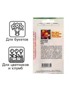 Семена Цветов Георгина Ред скайн микс, 0,2 г - Фото 3