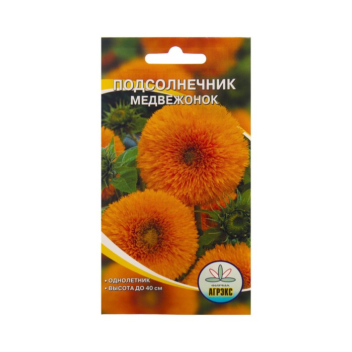 Семена Цветов Подсолнечник Медвежонок, 10 шт - Фото 1