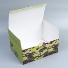 Коробка подарочная сборная, упаковка, «23.02», 30 х 23 х 12 см - Фото 6