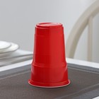 Стаканы одноразовые «Факел Экстра», набор 10 шт., 500 мл, пластик, d=10 см, красный, белый - Фото 4