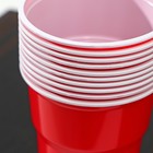 Стакан одноразовый пластиковый «Факел Экстра», 500 мл, красно-белый - Фото 6