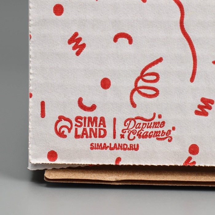 Коробка для торта с окном «Подарок для тебя» 30х30х30 см 9285726