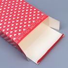 Коробка подарочная складная, упаковка, «Сердца», 22 х 30 х 10 см - фото 24365483