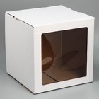 Коробка для торта с окном, кондитерская упаковка «Белая» 29 х 29 х 30 см 9285724 - фото 13537269