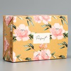 Коробка складная «Цветы», 16 × 23 × 7.5 см - фото 1671539