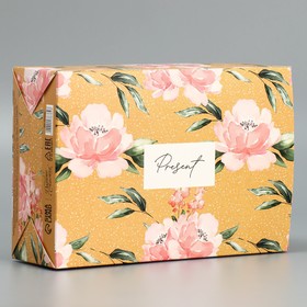 Коробка подарочная складная, упаковка, «Цветы», 16 х 23 х 7.5 см