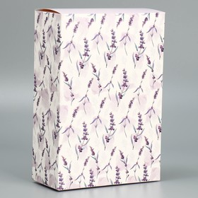 Коробка подарочная складная, упаковка, «Лаванда», 16 х 23 х 7.5 см