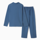 Пижама женская (рубашка и брюки) KAFTAN "Basic" р.44-46, синий - Фото 12