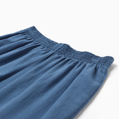 Пижама женская (рубашка, брюки) KAFTAN Basic, размер 48-50, синяя