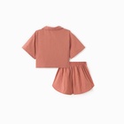 Пижама женская (рубашка и шорты) KAFTAN "Полоска" р.40-42, коралл - Фото 11