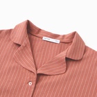 Пижама женская (рубашка и шорты) KAFTAN "Полоска" р.40-42, коралл - Фото 8