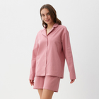 Пижама женская (рубашка и шорты) KAFTAN "Basic" р.40-42, розовый - фото 319166765