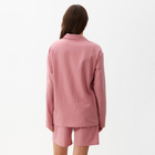 Пижама женская (рубашка и шорты) KAFTAN "Basic" р.44-46, розовый - Фото 4