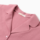 Пижама женская (рубашка и шорты) KAFTAN "Basic" р.44-46, розовый - Фото 7
