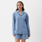 Пижама женская (рубашка и шорты) KAFTAN "Basic" р.44-46, голубой - фото 1850021