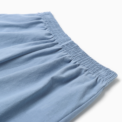 Пижама женская (рубашка, шорты) KAFTAN Basic, размер 44-46, голубая