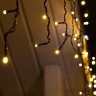 УЦЕНКА Гирлянда «Бахрома» 3×0.6 м, IP44, УМС, тёмная нить, 160 LED, свечение тёплое белое, мерцание белым, 220 В - Фото 3