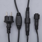 УЦЕНКА Гирлянда «Бахрома» 3×0.6 м, IP44, УМС, тёмная нить, 160 LED, свечение тёплое белое, мерцание белым, 220 В - Фото 4