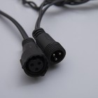 УЦЕНКА Гирлянда «Бахрома» 3×0.6 м, IP44, УМС, тёмная нить, 160 LED, свечение тёплое белое, мерцание белым, 220 В - Фото 5