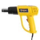 Строительный фен ТУНДРА, 2000 Вт, 250-500 л/мин, плавная регулировка 60-600 °С, ЖК-дисплей - Фото 7