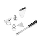 Строительный фен ТУНДРА, 2000 Вт, 250-500 л/мин, плавная регулировка 60-600 °С, ЖК-дисплей - Фото 14