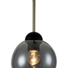 Светильник подвесной Indigo, 11029/1P Black. 1х60Вт, E27, 150х150х300/1200 мм, цвет дымчатый - Фото 4