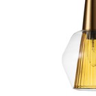 Светильник подвесной Indigo, 13002/1P Black. 1х40Вт, E14, 150х100х325/1860 мм, цвет прозрачный янтарный - Фото 3