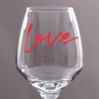 Бокал для вина «Love», деколь, 350 мл - Фото 2