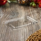 Крышка одноразовая к соуснику с двумя отделениями, пластик, 7.5×5×3 см, прозрачная - Фото 2