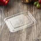 Крышка одноразовая к соуснику с двумя отделениями, пластик, 7.5×5×3 см, прозрачная - Фото 4