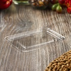 Крышка одноразовая к соуснику с двумя отделениями, пластик, 7.5×5×3 см, прозрачная - Фото 5