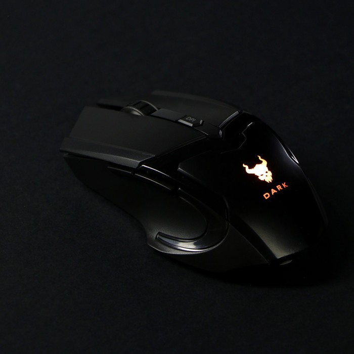 Мышь Smartbuy RUSH Dark, игровая, беспроводная, 1600 dpi, 2хААА, USB, подсветка, чёрная - фото 51306430