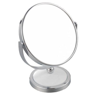 Зеркало настольное косметическое для макияжа UniStor BEAUTY, для ванной диаметром 12,5 см