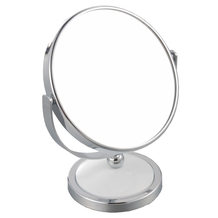 Зеркало настольное косметическое для макияжа UniStor BEAUTY, для ванной диаметром 12,5 см - Фото 1
