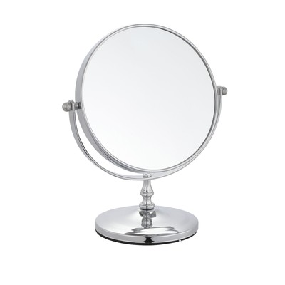Зеркало настольное косметическое для макияжа UniStor IMPRESSION, для ванной диаметром 15 см   940720