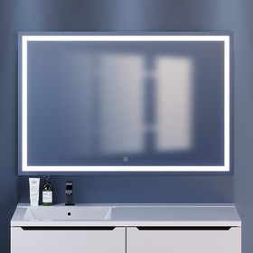 Зеркало Uperwood Tanos, 120х80 см, LED подсветка, сенсорный выключатель, антизапотевание