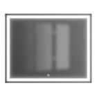 Зеркало Uperwood Tanos,100×80 см, LED подсветка, сенсорный выключатель, антизапотевание - Фото 5