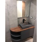 Раковина Uperwood Mariana, накладная, 60×40 см, прямоугольная, графит - Фото 3