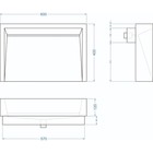 Раковина Uperwood Mariana, накладная, 60×40 см, прямоугольная, графит - Фото 5