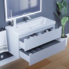 Тумба под раковину Uperwood Tanos, 100 см, подвесная, белая 9397973 - фото 319442170