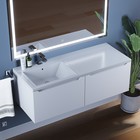 Тумба подвесная Uperwood, под раковину Uperwood Tanos 120, левая, цвет белый - Фото 3