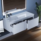 Тумба подвесная Uperwood, под раковину Uperwood Tanos 120, левая, цвет белый - Фото 4