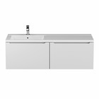 Тумба подвесная Uperwood, под раковину Uperwood Tanos 120, левая, цвет белый - Фото 5