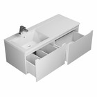 Тумба подвесная Uperwood, под раковину Uperwood Tanos 120, левая, цвет белый - Фото 6