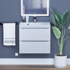 Тумба под раковину Uperwood Tanos, 60 см, подвесная, белая - Фото 1