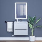 Тумба под раковину Uperwood Tanos, 60 см, подвесная, белая - Фото 4