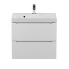 Тумба под раковину Uperwood Tanos, 60 см, подвесная, белая - Фото 8