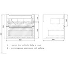 Тумба под раковину Uperwood Tanos, 60 см, подвесная, белая - Фото 10