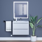 Тумба под раковину Uperwood Tanos, 70 см, подвесная, белая - Фото 4